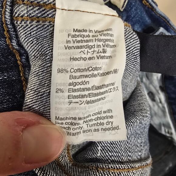 Women's Madewell 9" High-Rise Skinny Distressed Denim Jeans Raw Ankles | Size 29 - Picture 11 of 11